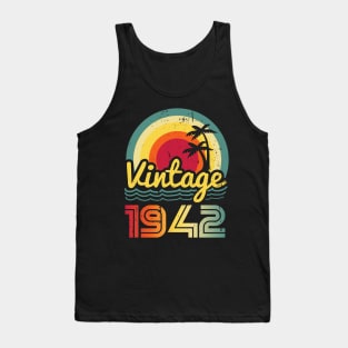 Vintage 1942 Made in 1942 81th birthday 81 years old Gift Tank Top